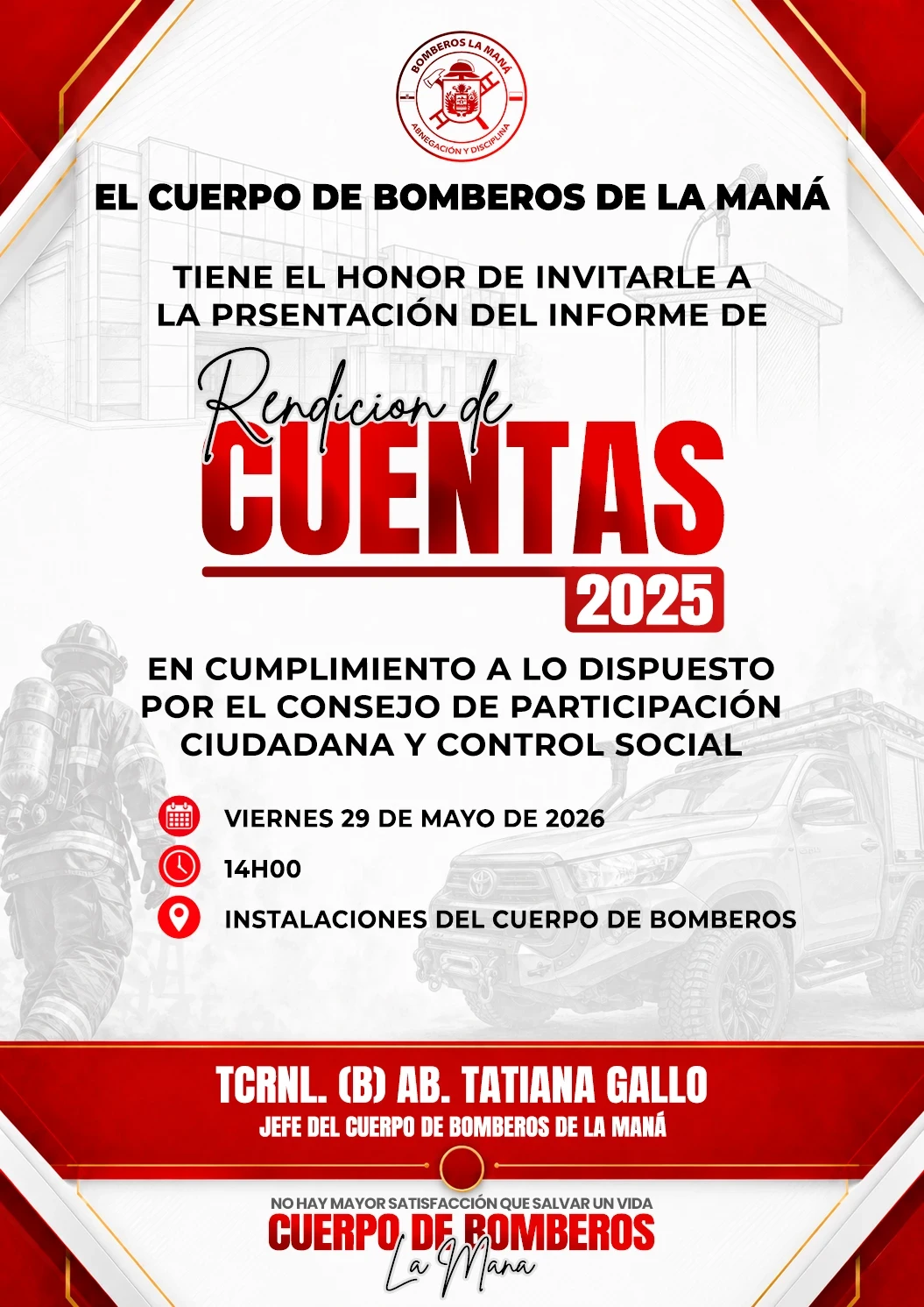INVITACIONES RENDICION DE CUENTAS 2025
