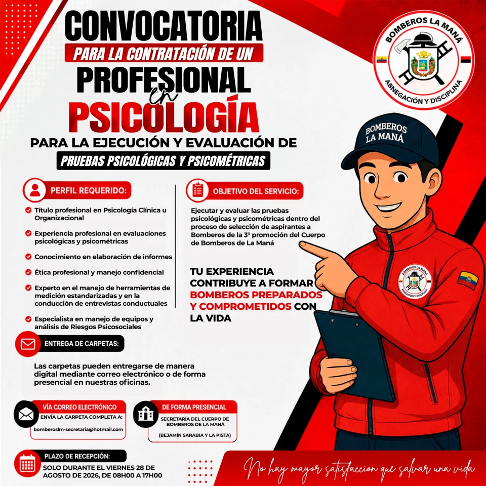 📢🧠 CONVOCATORIA PARA PROFESIONALES EN PSICOLOGÍA